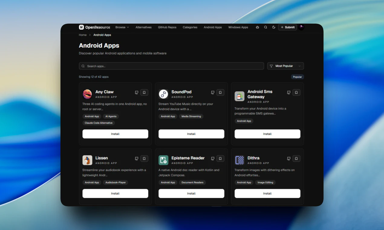 OpenResource screenshot 3