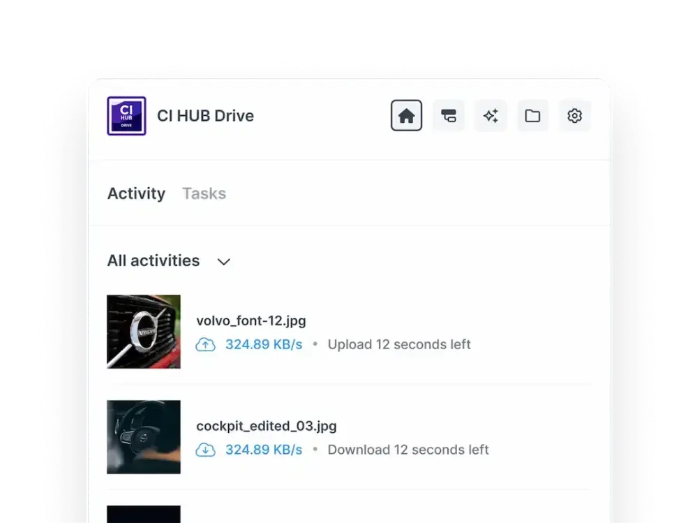 CI HUB Drive - Screenshot 5 showing product features and functionality