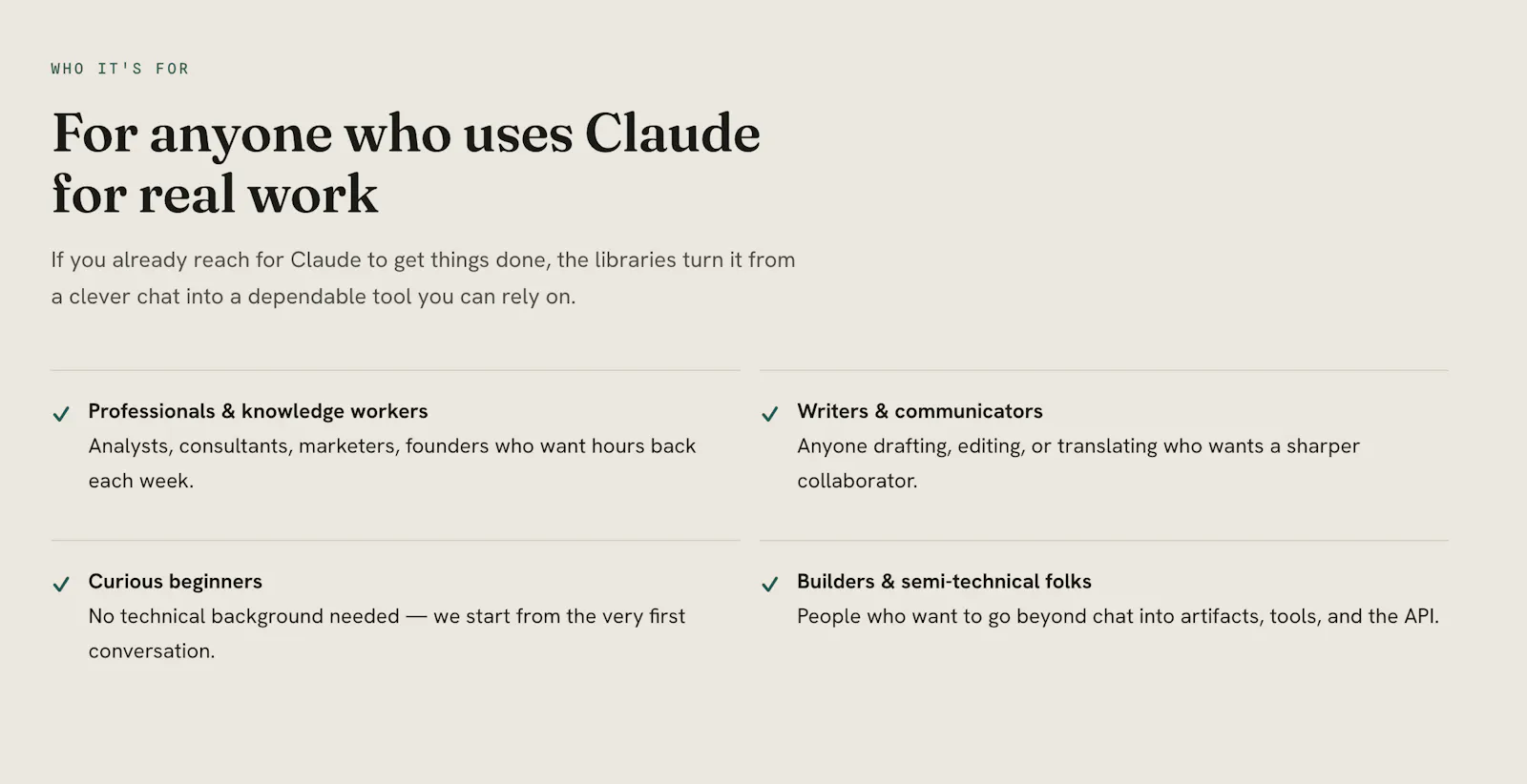 Working with Claude screenshot 2