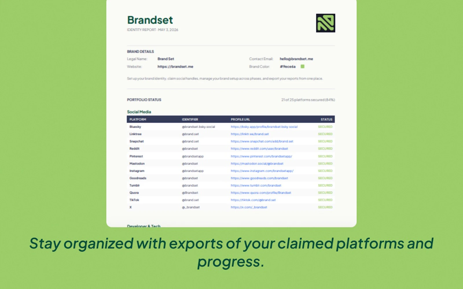 BrandSet screenshot 4