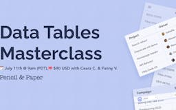 Data Tables Masterclass media 1