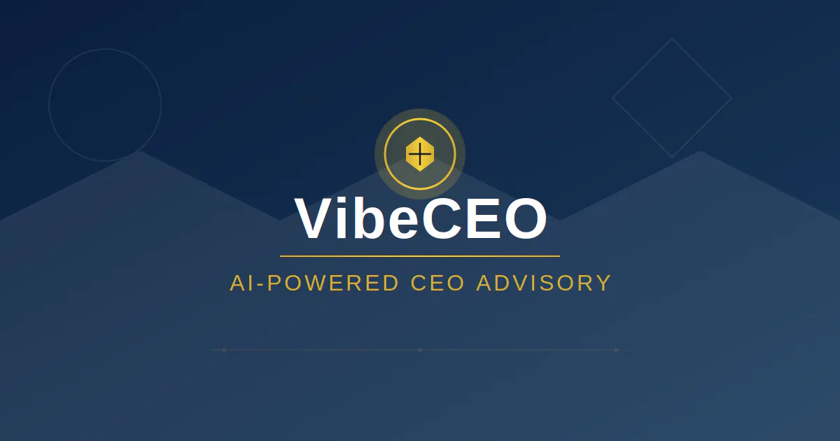 VibeCEO 제품 배너