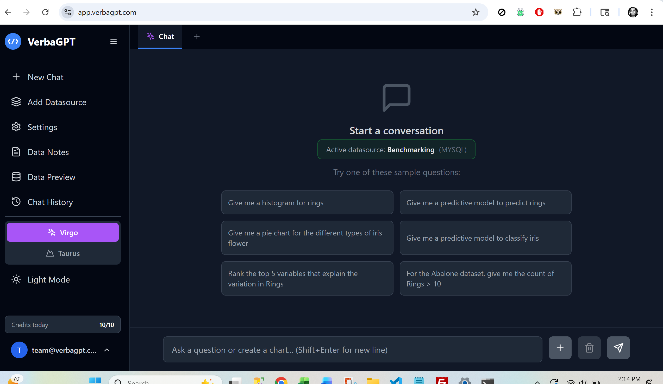 VerbaGPT - Screenshot 2 showing product features and functionality
