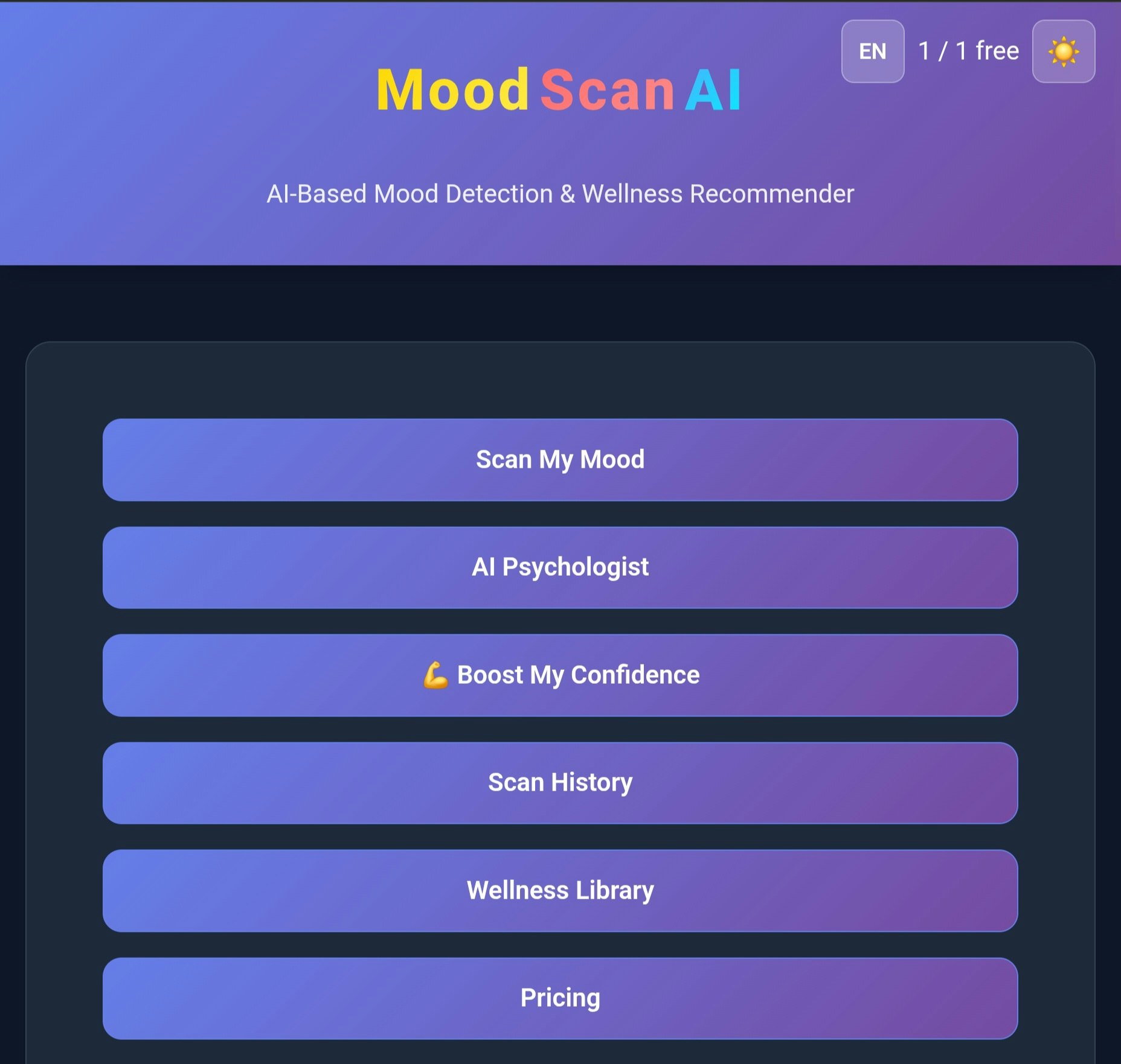 MoodScanAI - #MoodScan #AI #Startups media 1