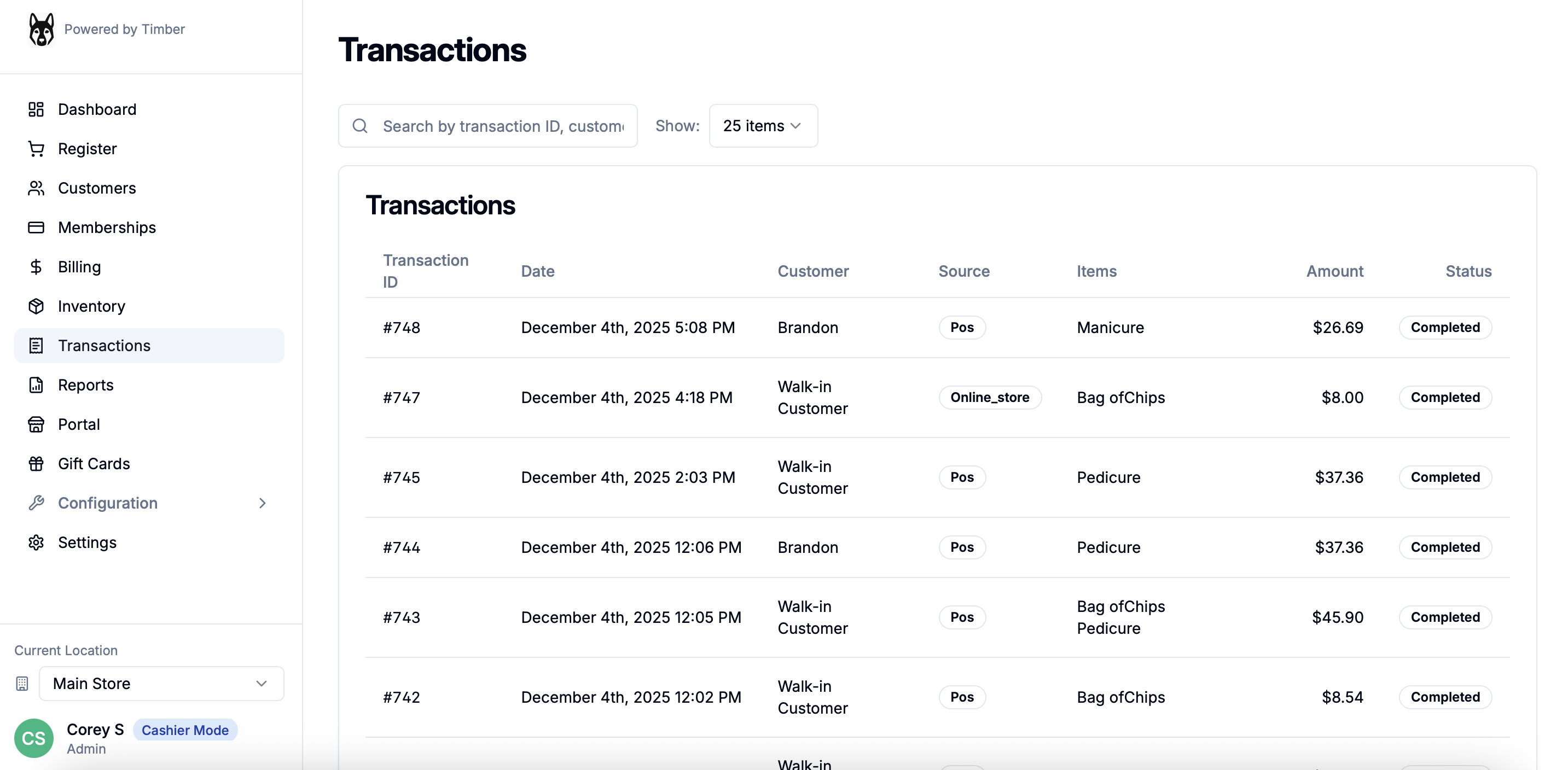 TimberPOS — A modern hardware-free POS gallery image