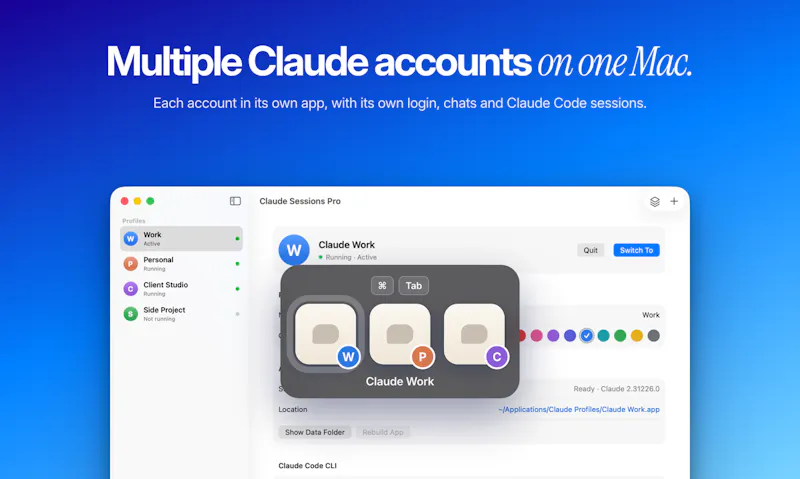Claude Sessions Pro screenshot 1