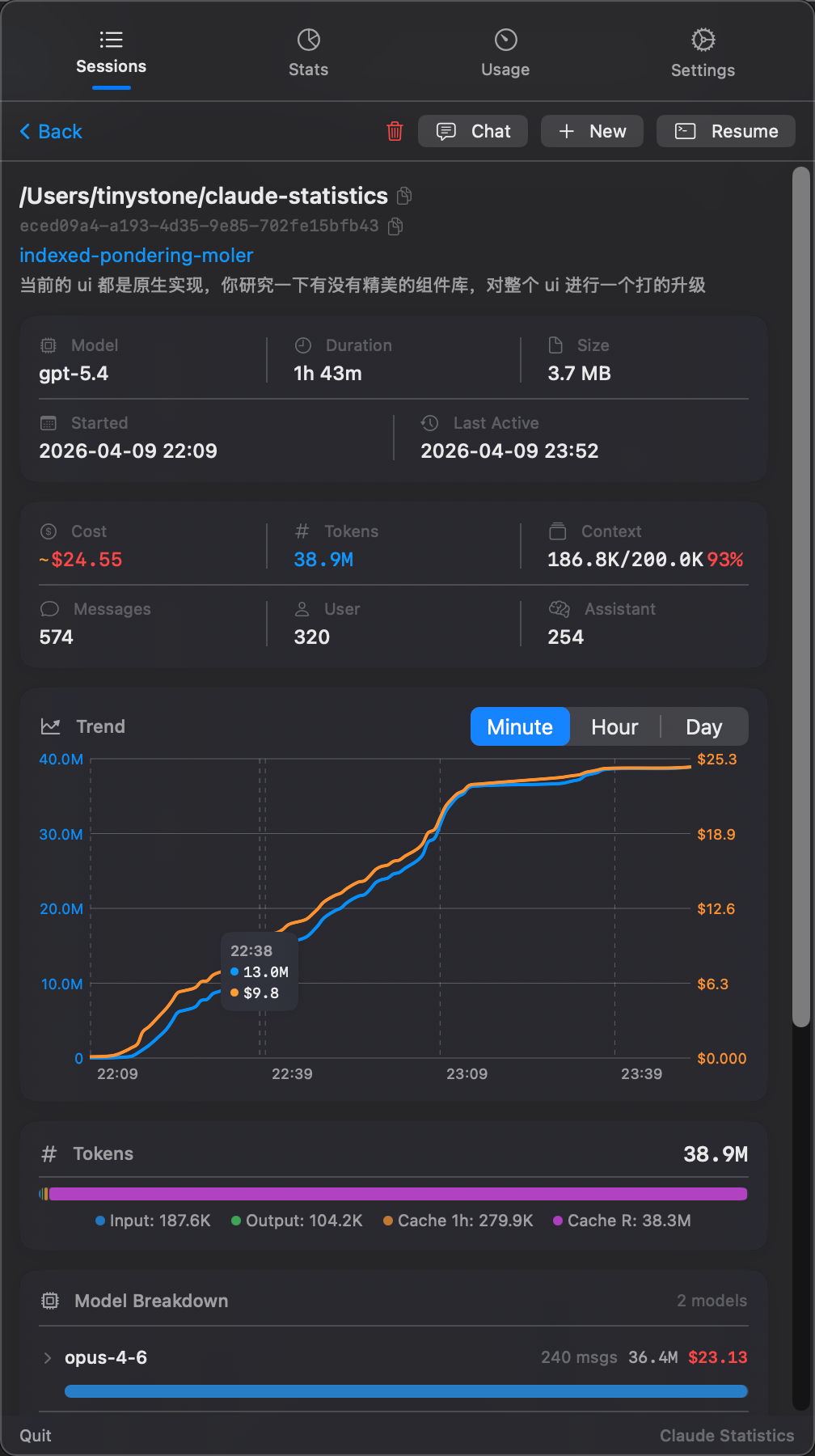Claude Statistics gallery image