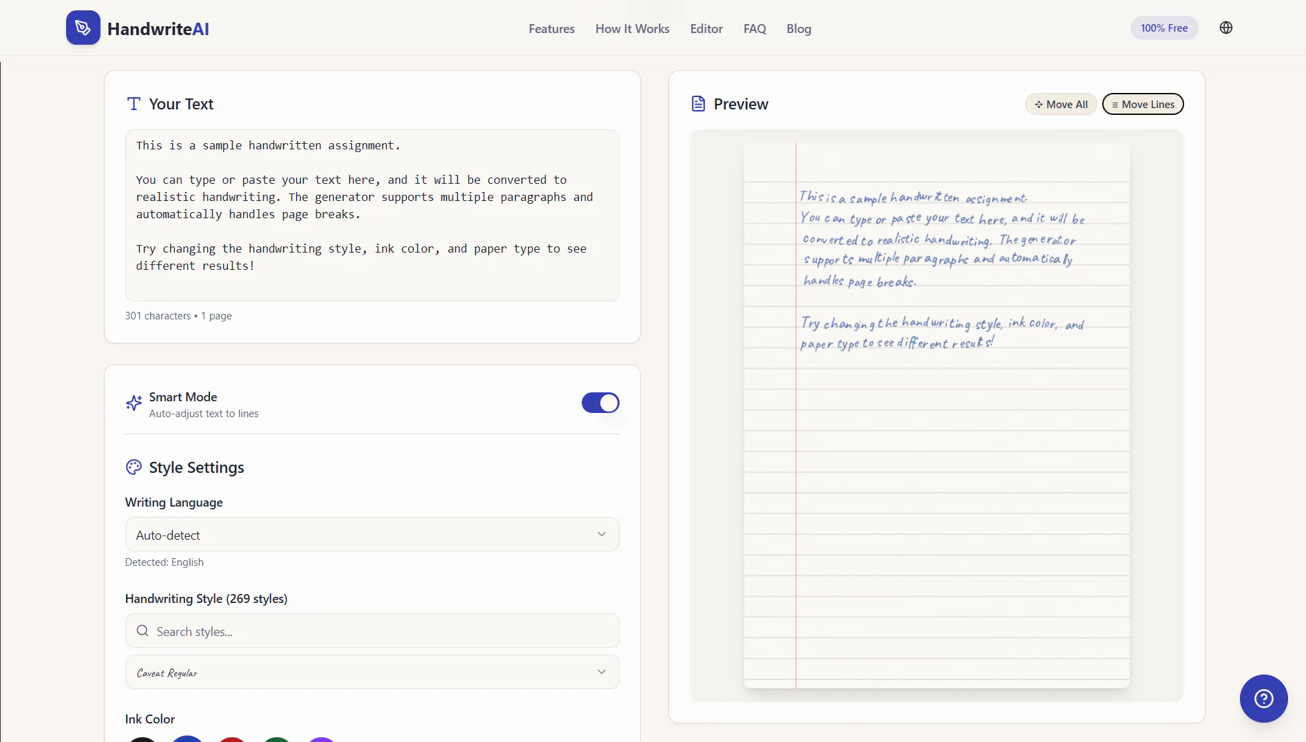 Handwrite AI gallery image