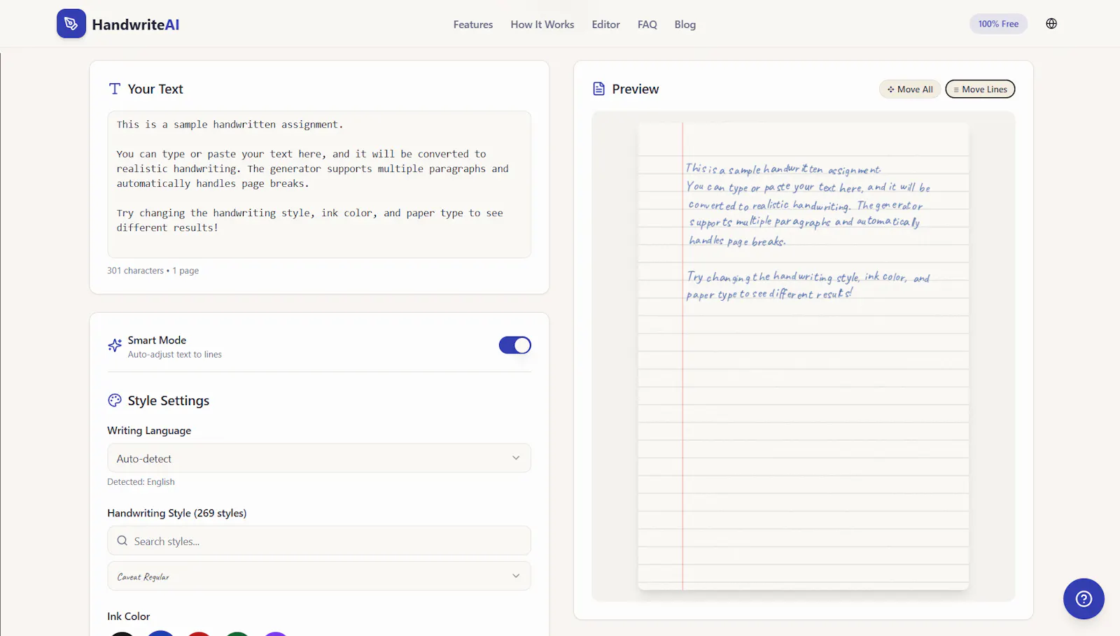 Handwrite AI screenshot 2