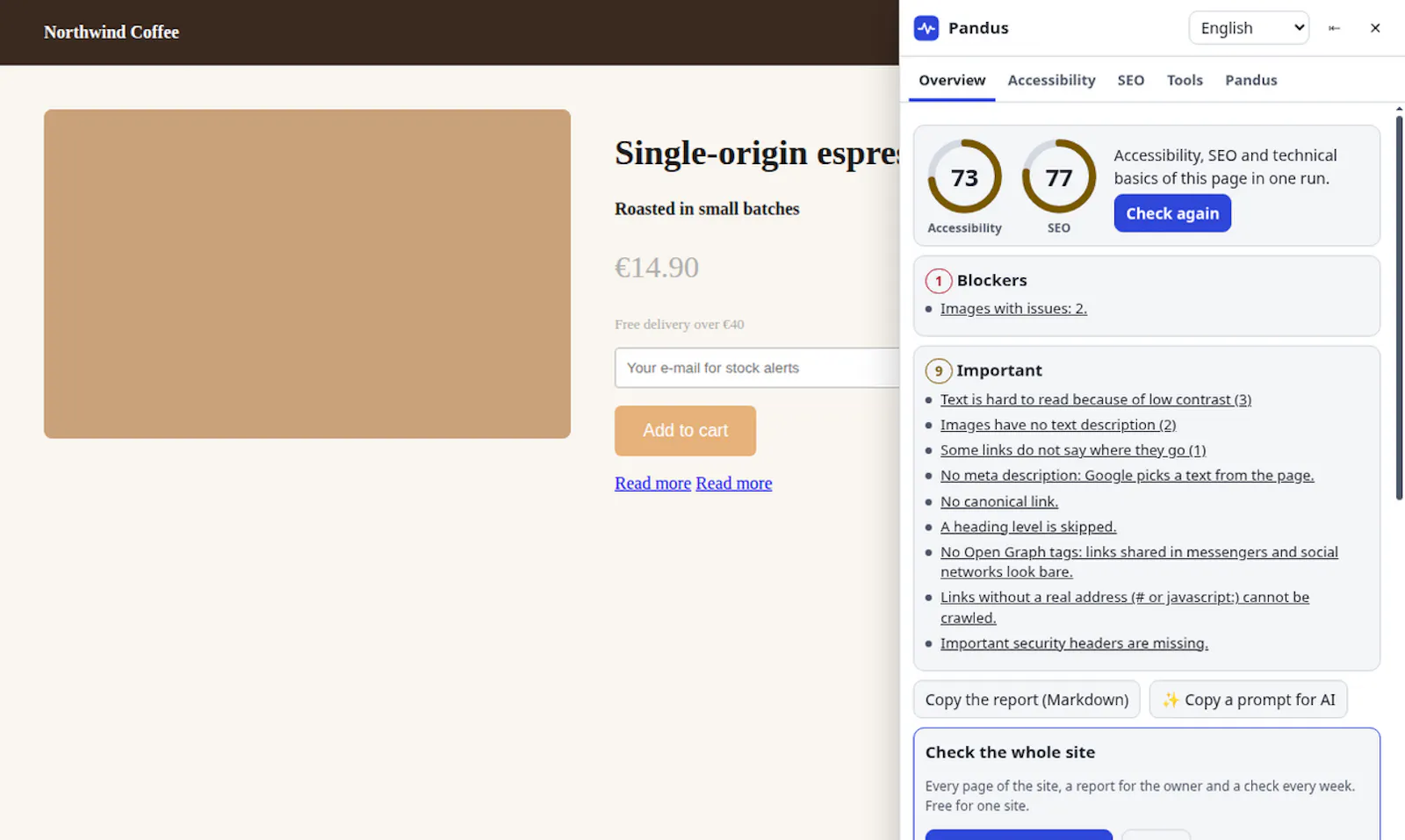 Pandus Accessibility Checker screenshot 6