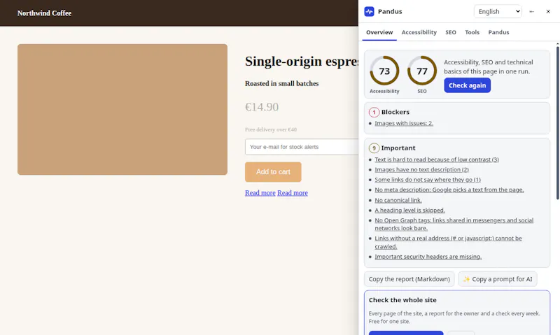 Pandus Accessibility Checker screenshot 6