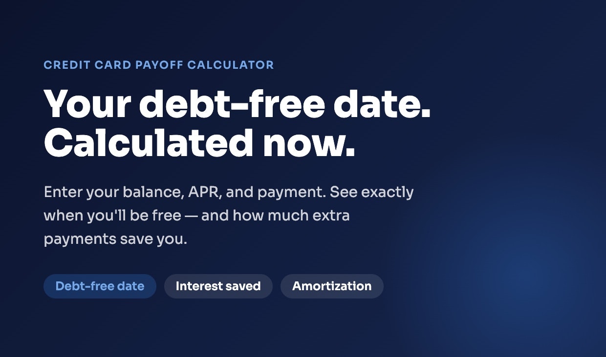 Credit Card Payoff Calculator gallery image