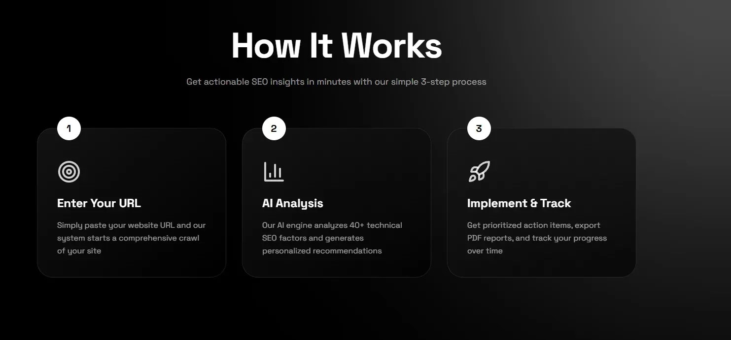 SEO Quarter - Screenshot 4 showing product features and functionality