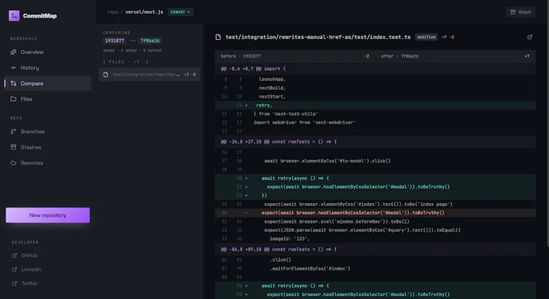 CommitMap screenshot 8