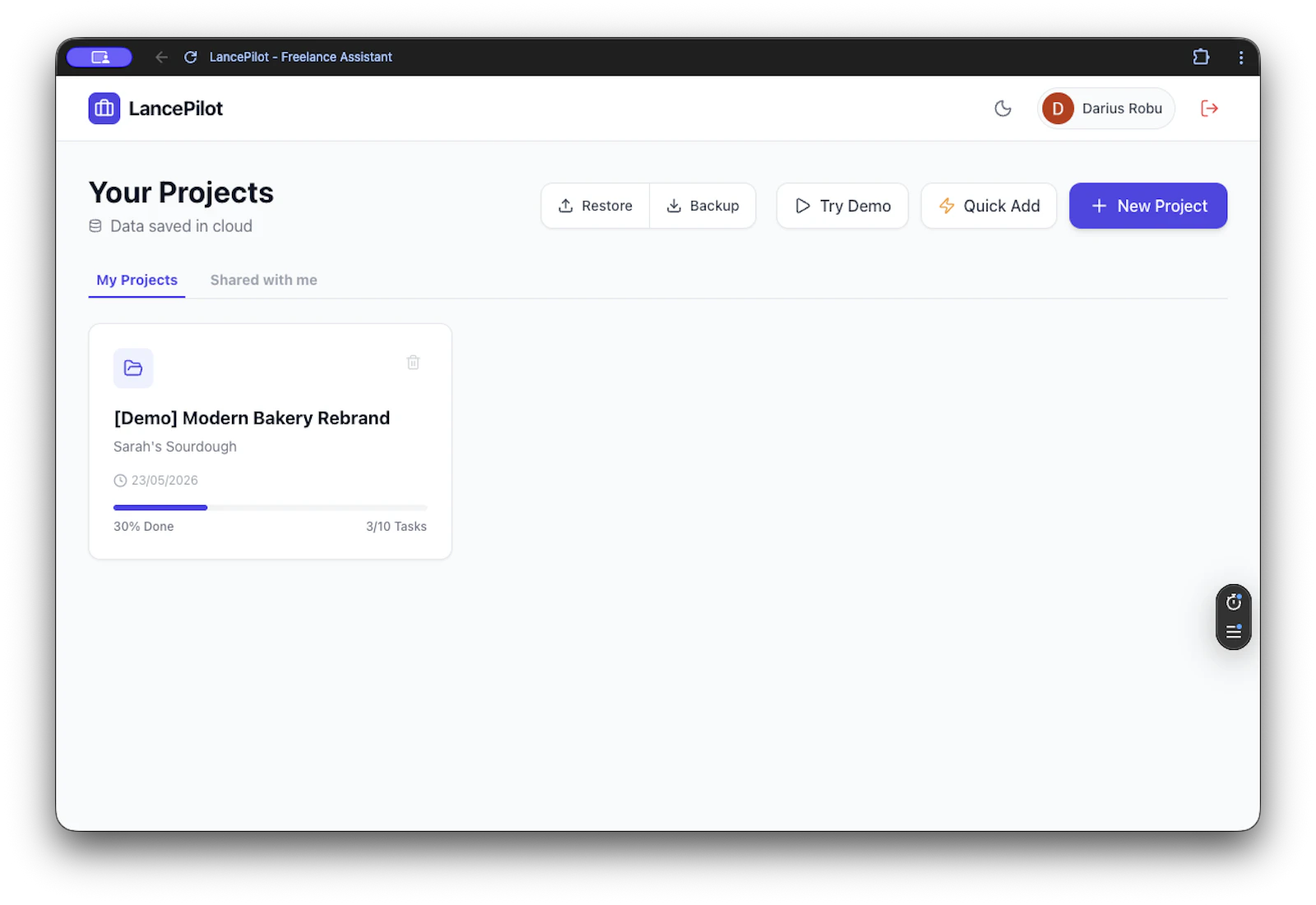 LancePilot screenshot 1