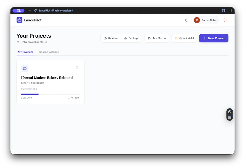 LancePilot screenshot 1