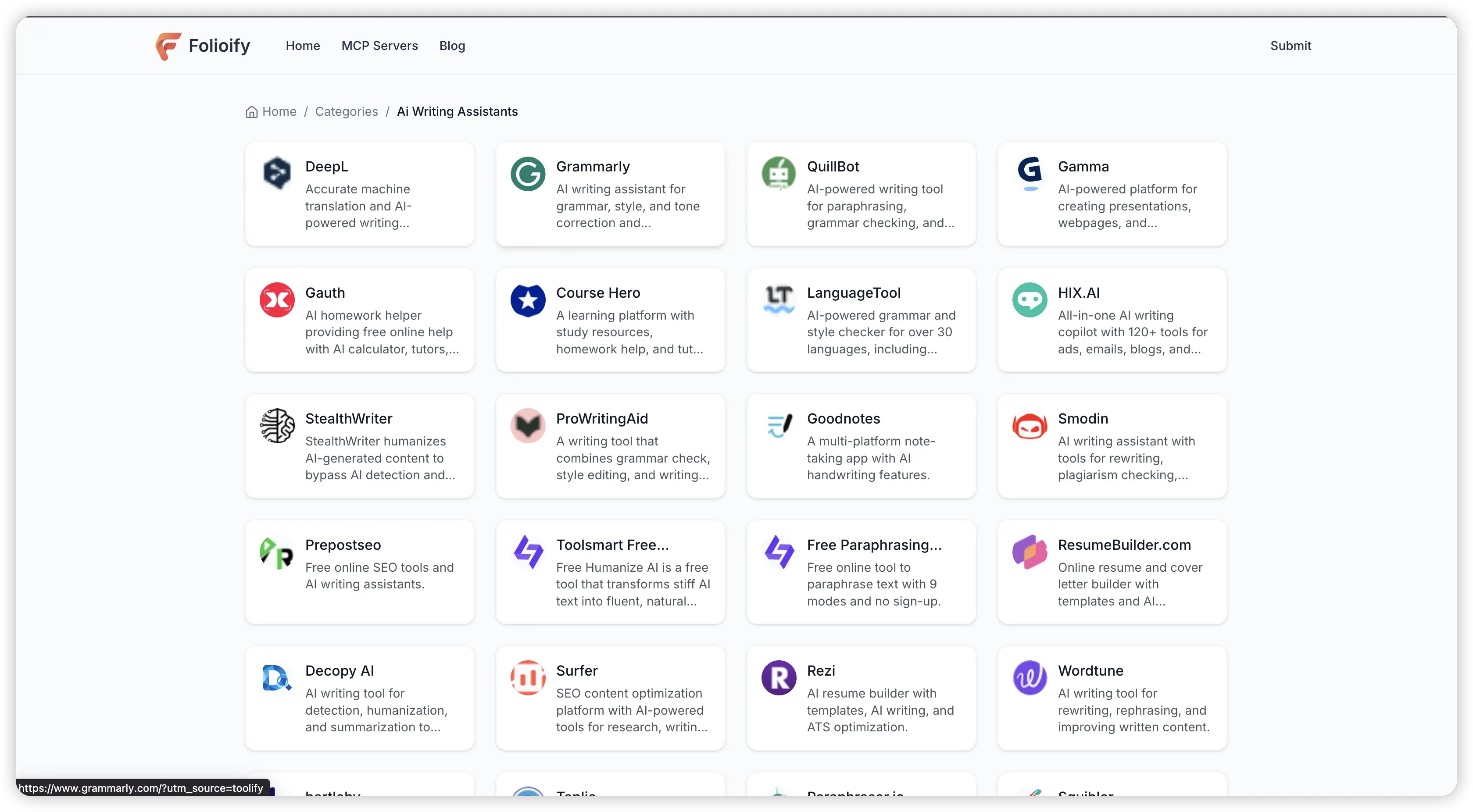 foliioify - Справочник AI Tools |Откройте для себя 1000 лучших инструментов ИИ в 2025 году медиа 3
