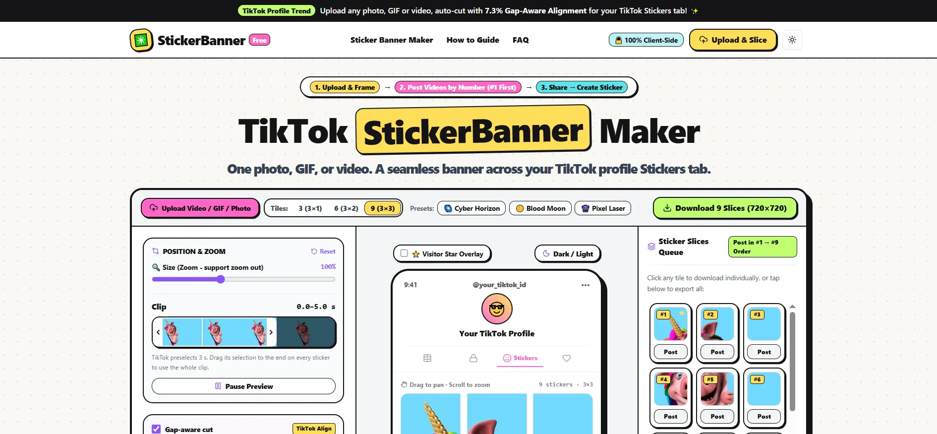 TikTok StickerBanner Maker gallery image
