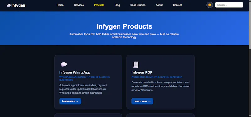 Infygen screenshot 4