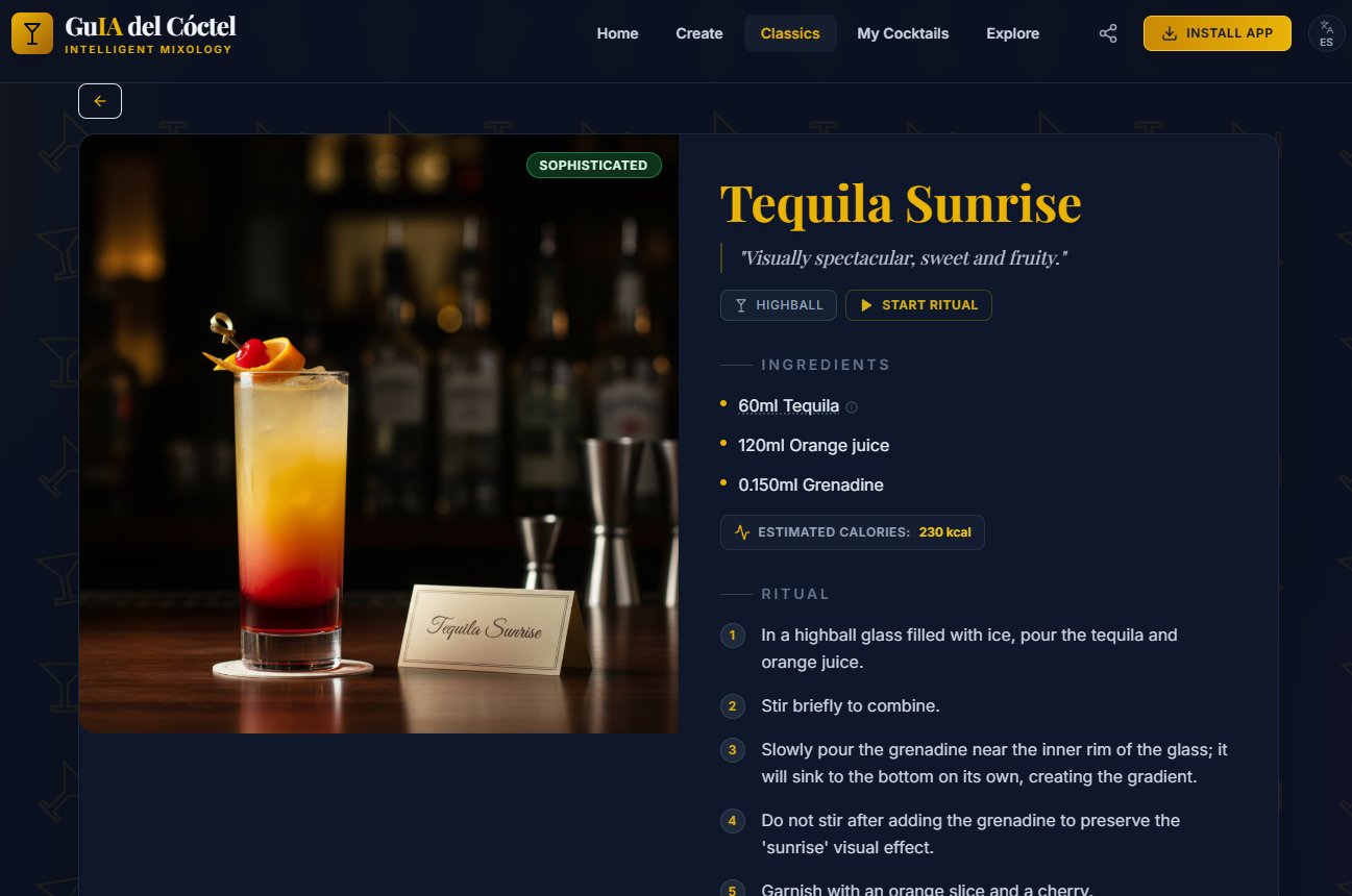 GuIA del Cóctel - Screenshot 5 showing product features and functionality