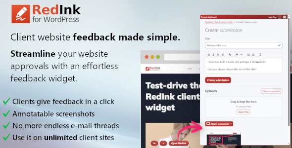 Website feedback tool for WordPress gallery image