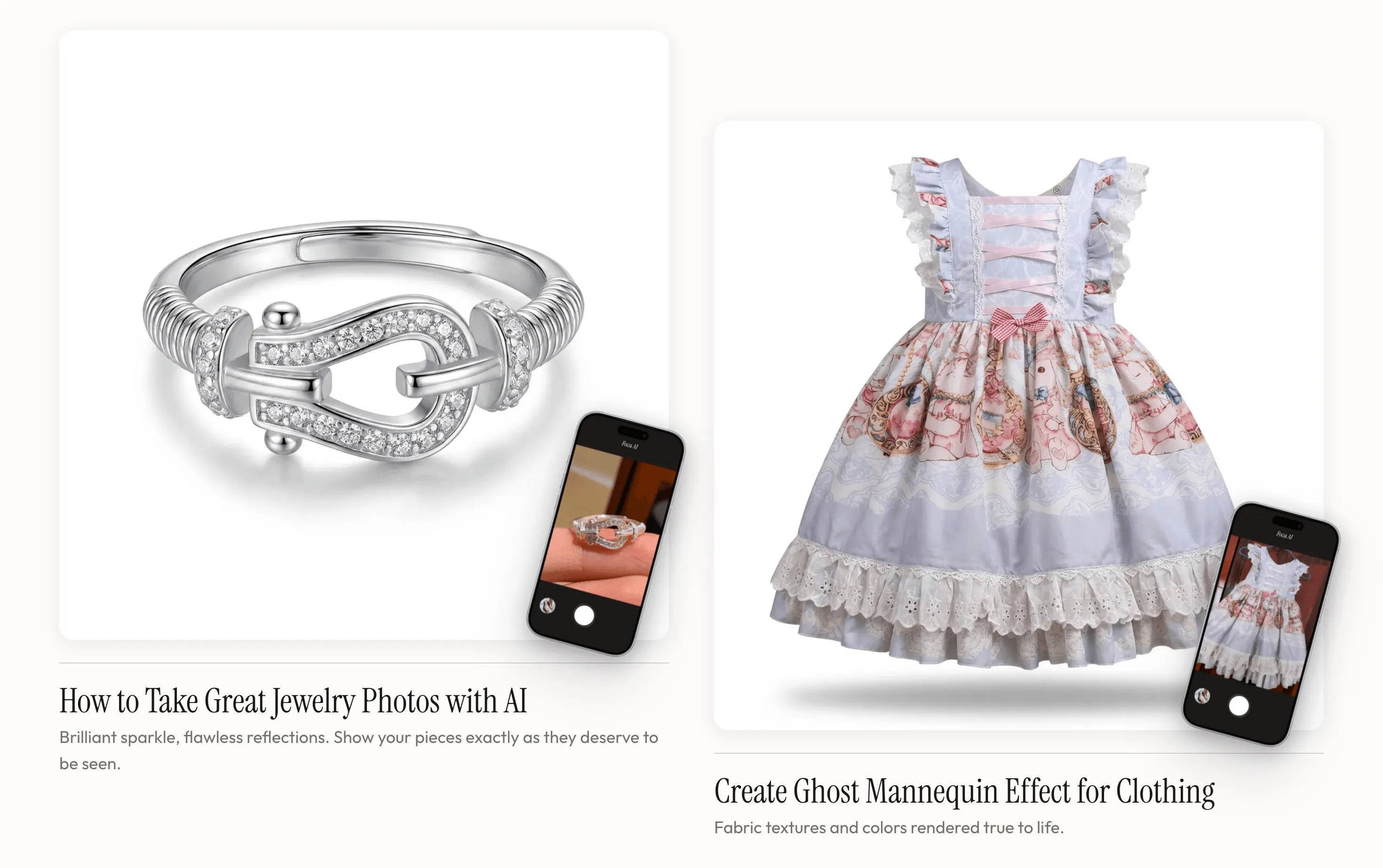 Foca AI - White BG E-commerce Images gallery image