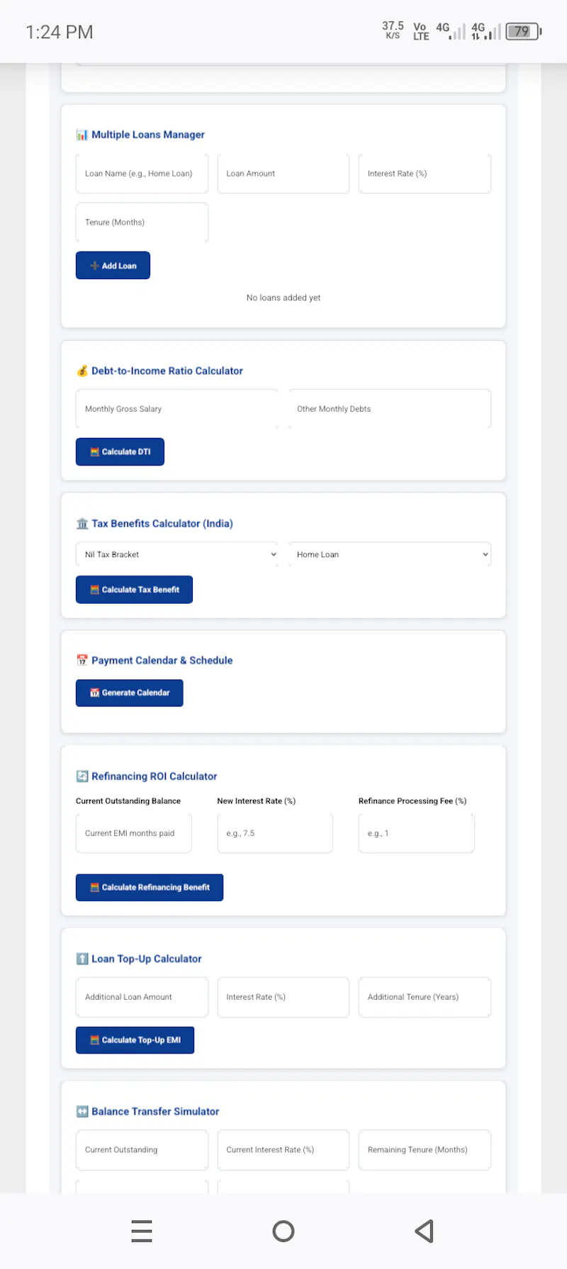 Advance Loan EMI Calculator screenshot 3