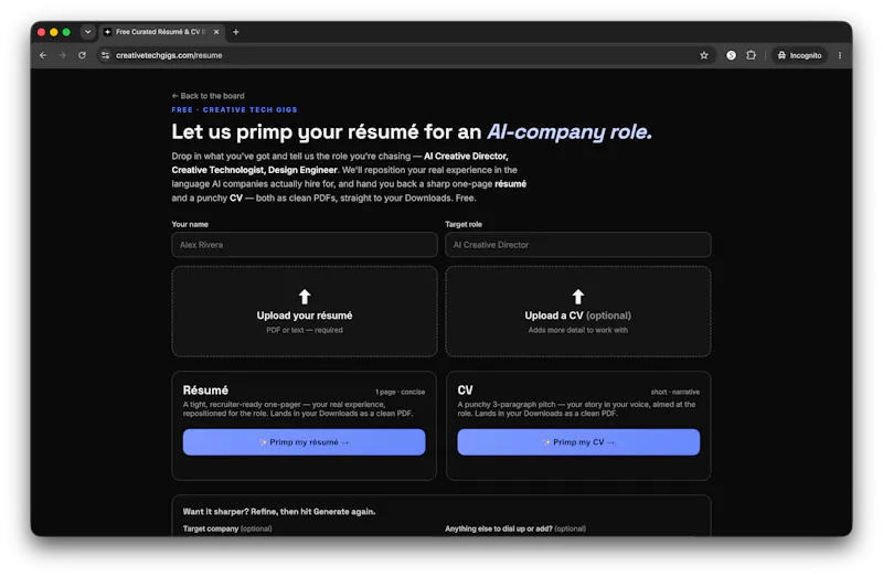 Creative Tech Gigs screenshot 4