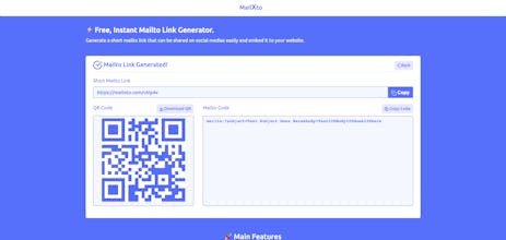 mailXto – Mailto Link Shortener. gallery image