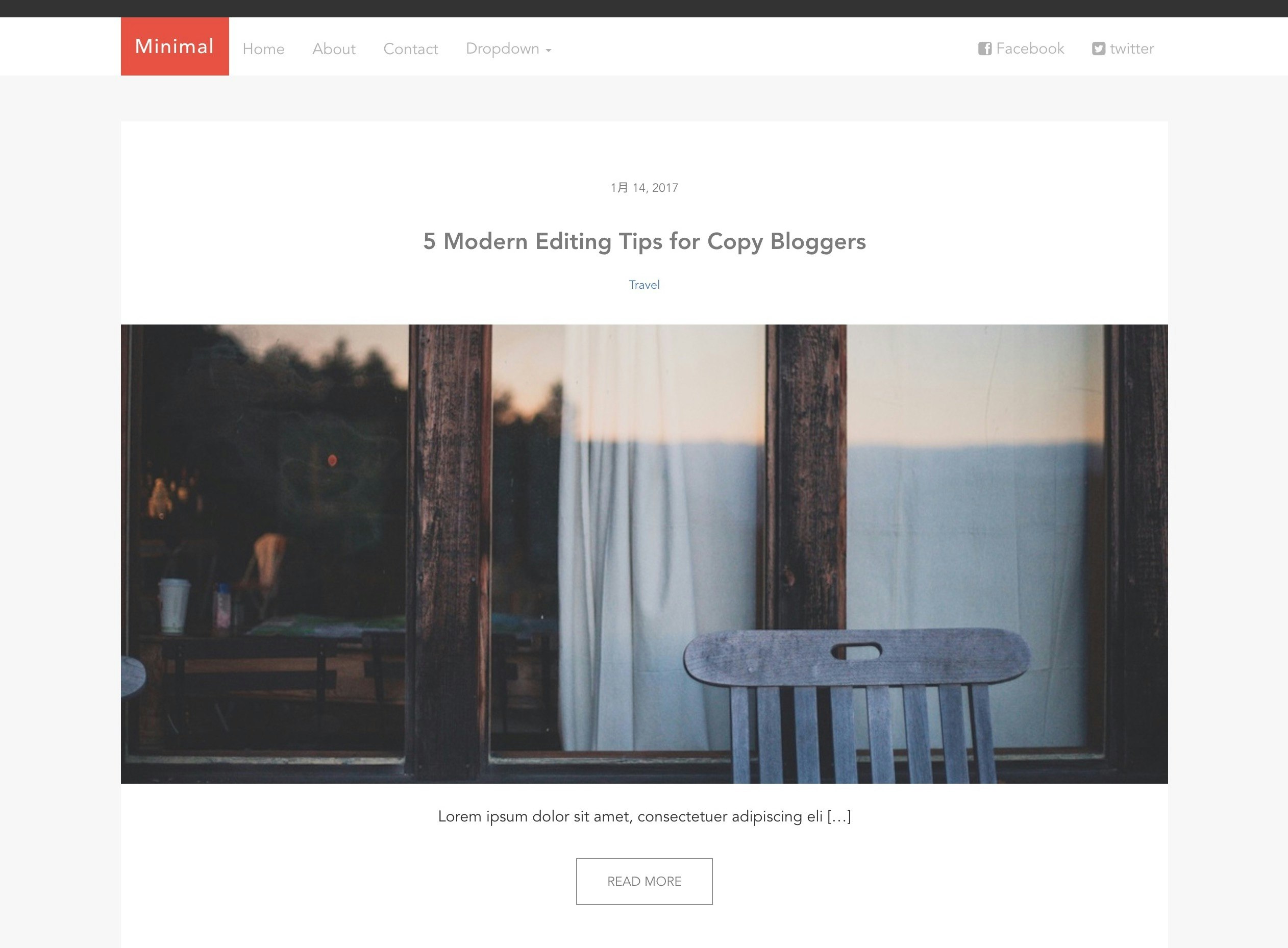 Minimal gallery image
