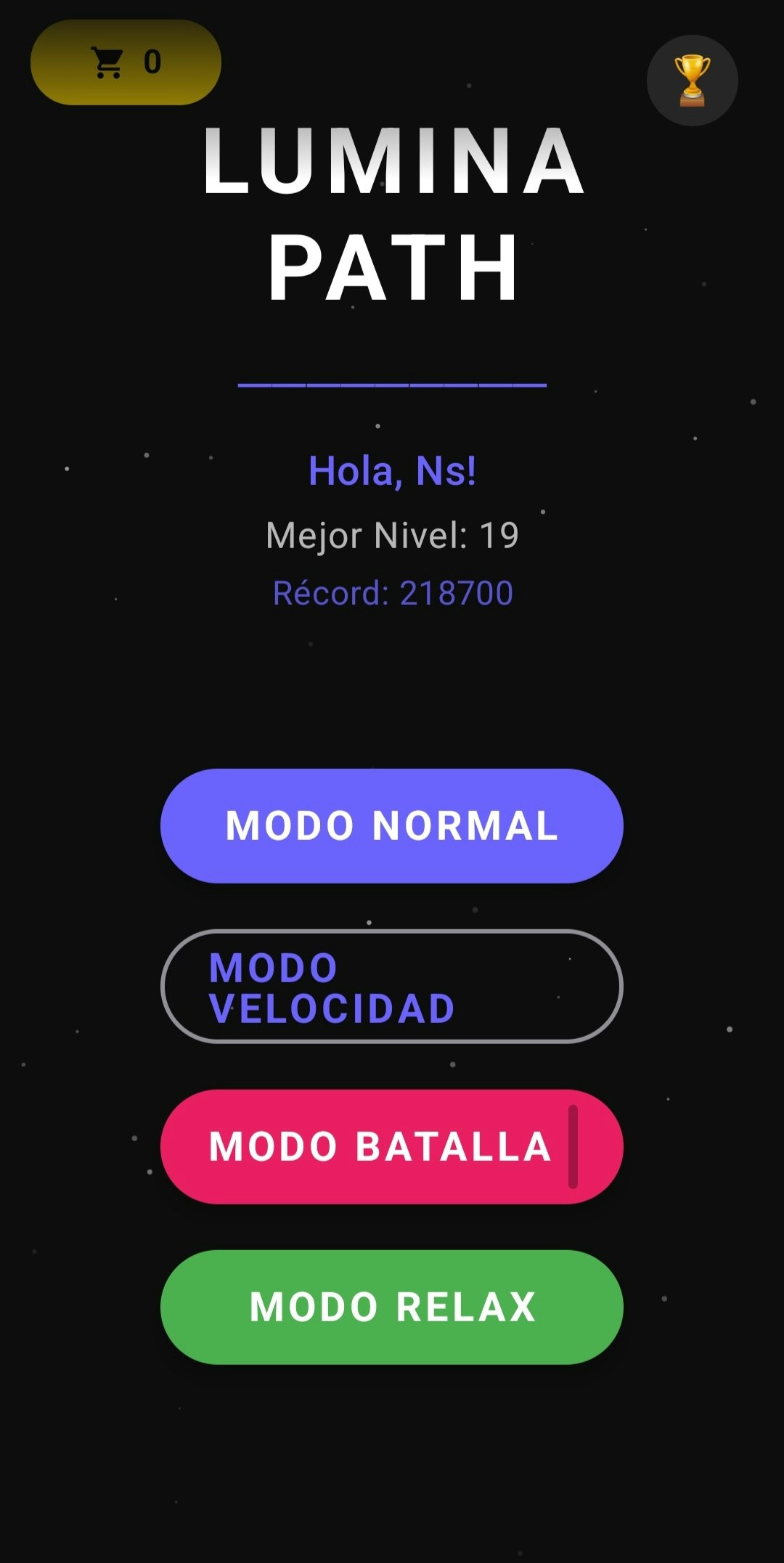 Un juego simple de puzzles