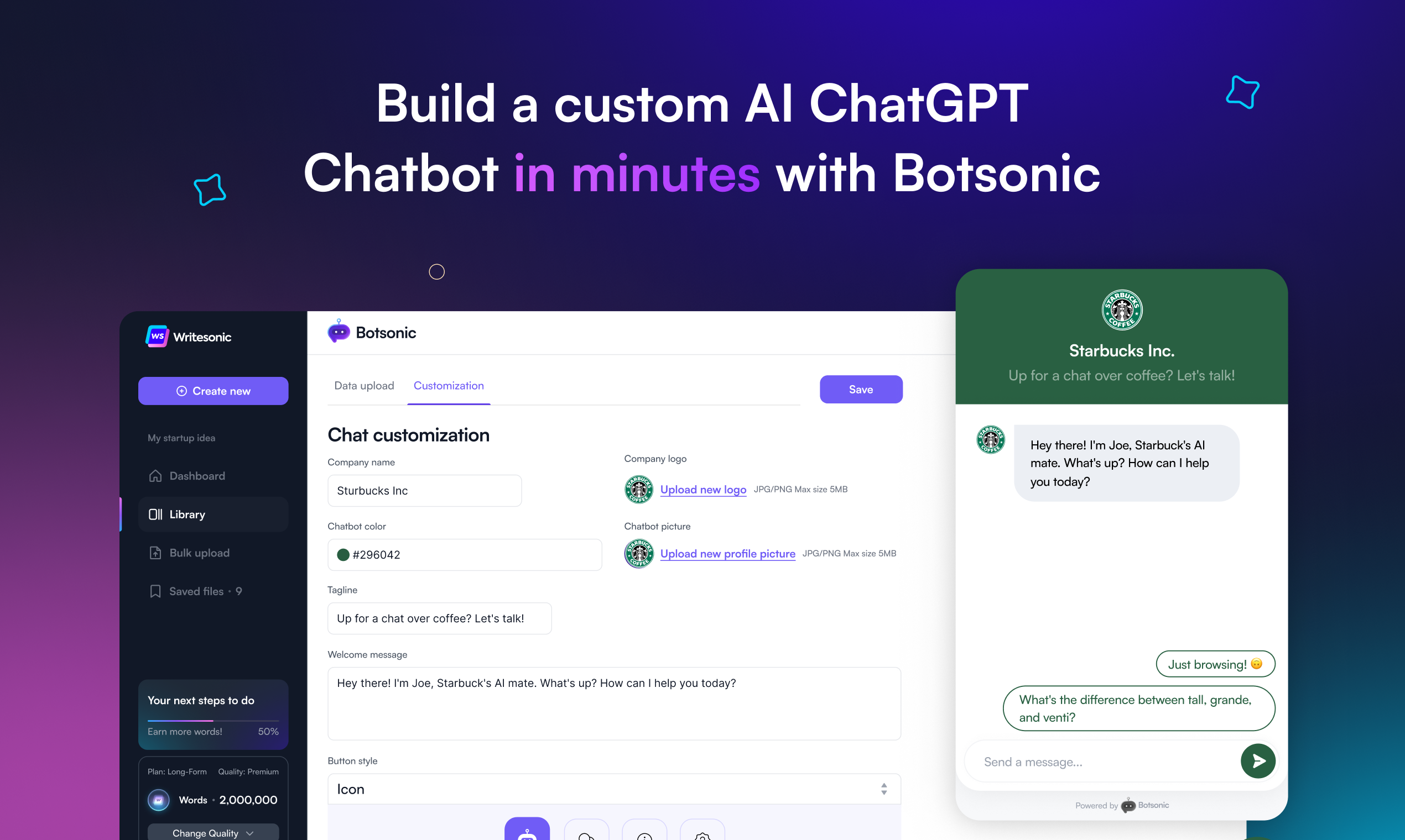 Botsonic - Build custom ChatGPT-like chatbot for your website instantly media 2