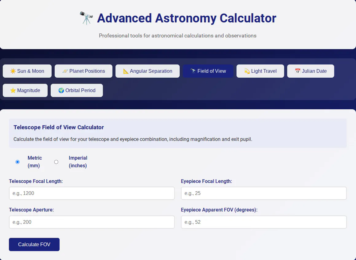Astronomy Calculator Suite gallery image