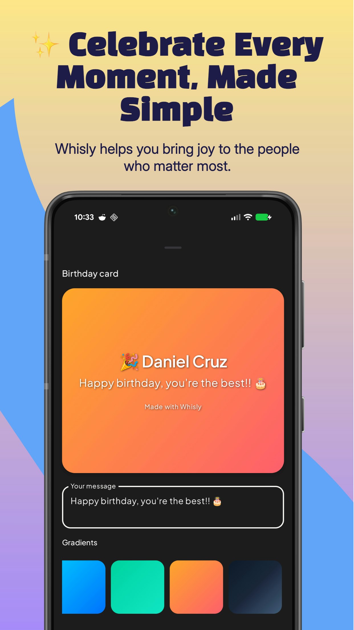 Whisly - Celebrations Reminder gallery image