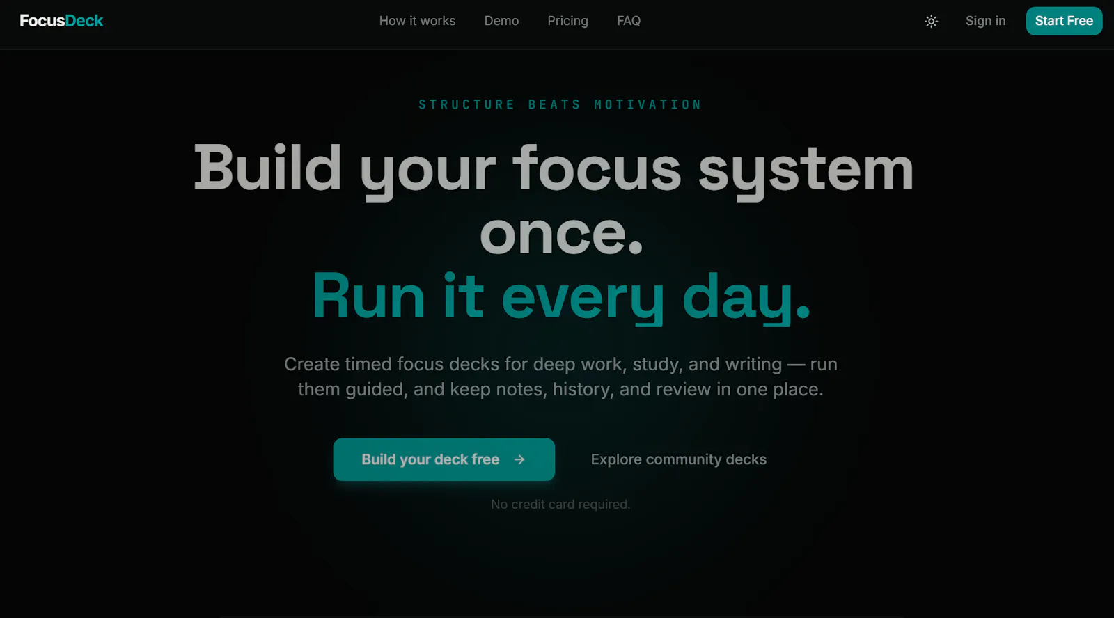 FocusDeck screenshot 1