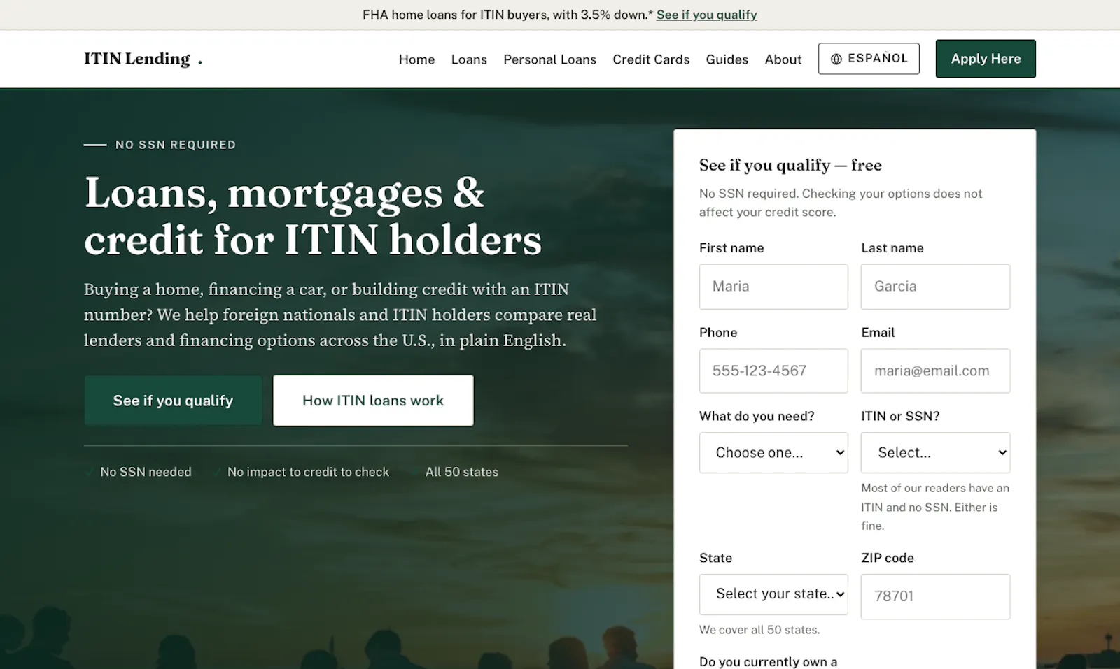ITIN Lending screenshot 1