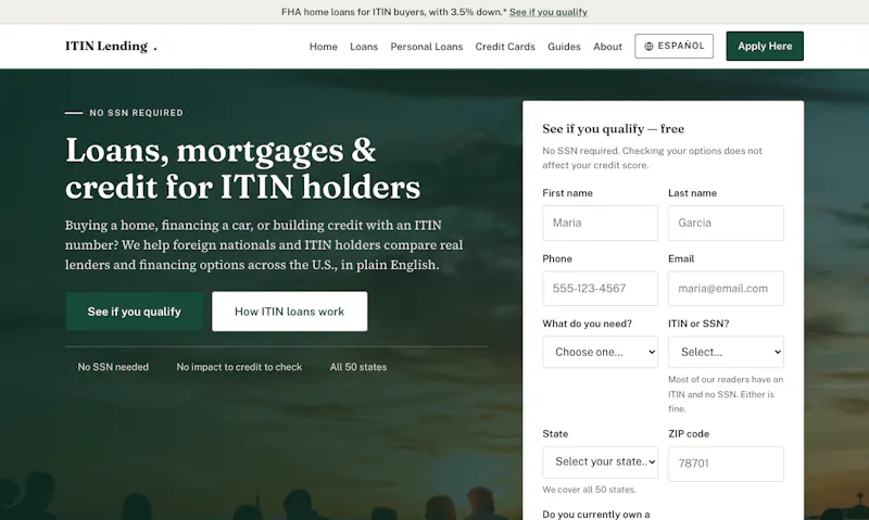 ITIN Lending screenshot 1