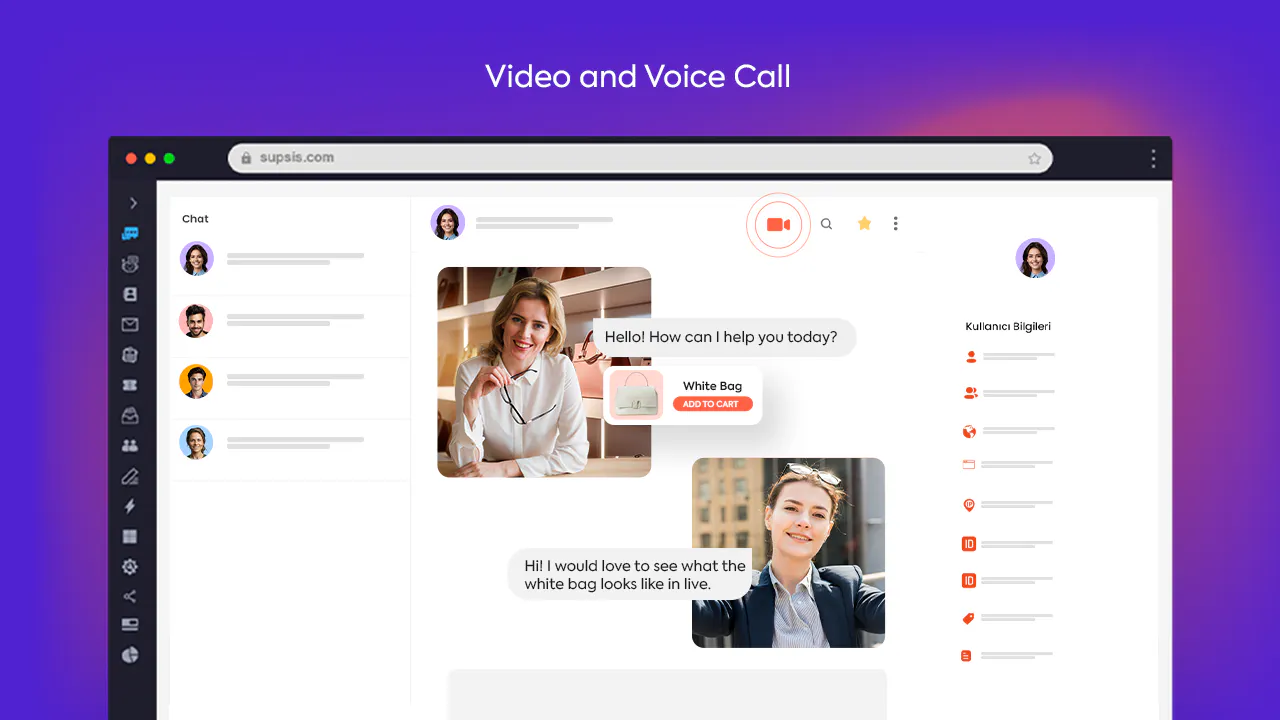 Supsis Live support system and Chatbot gallery image