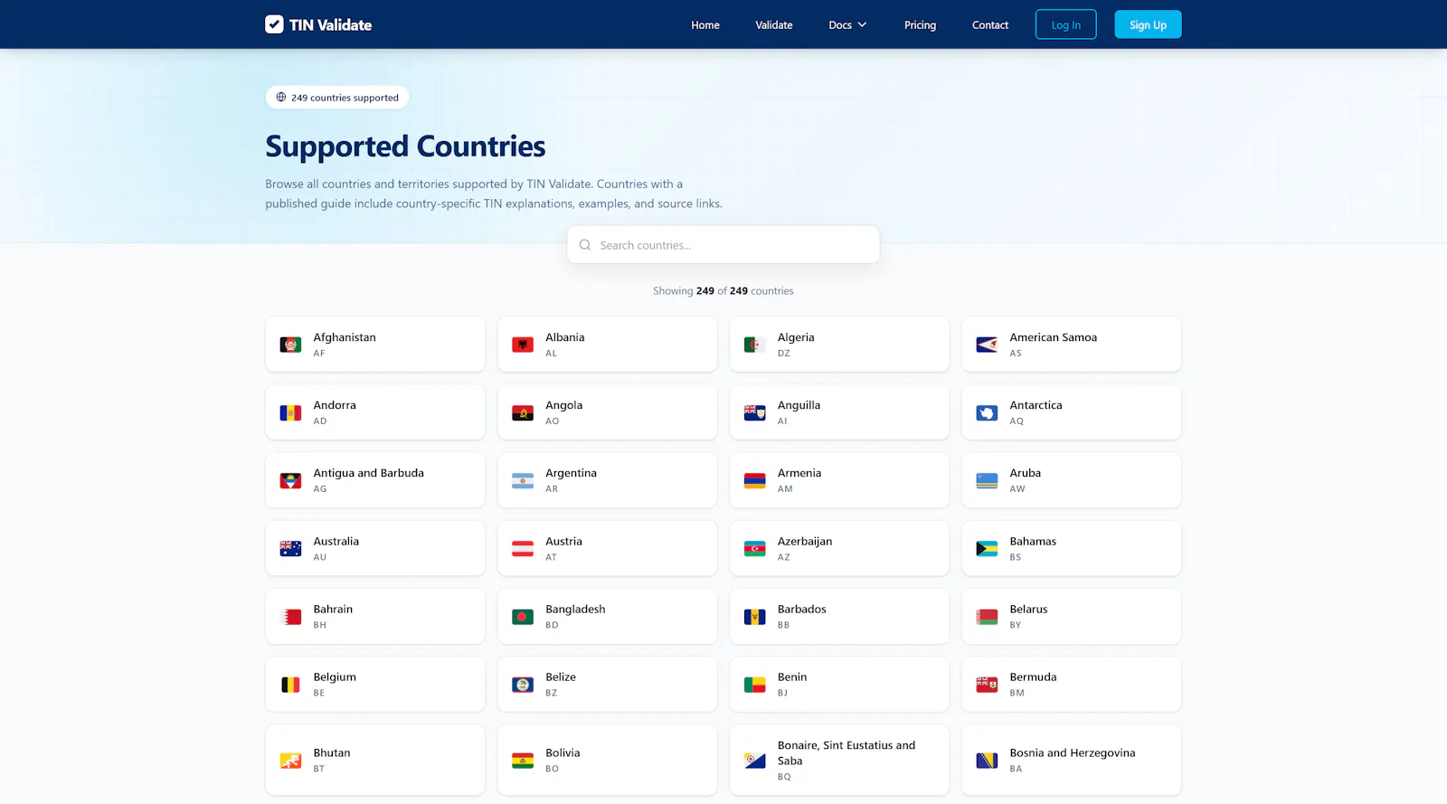 TIN Validate screenshot 2