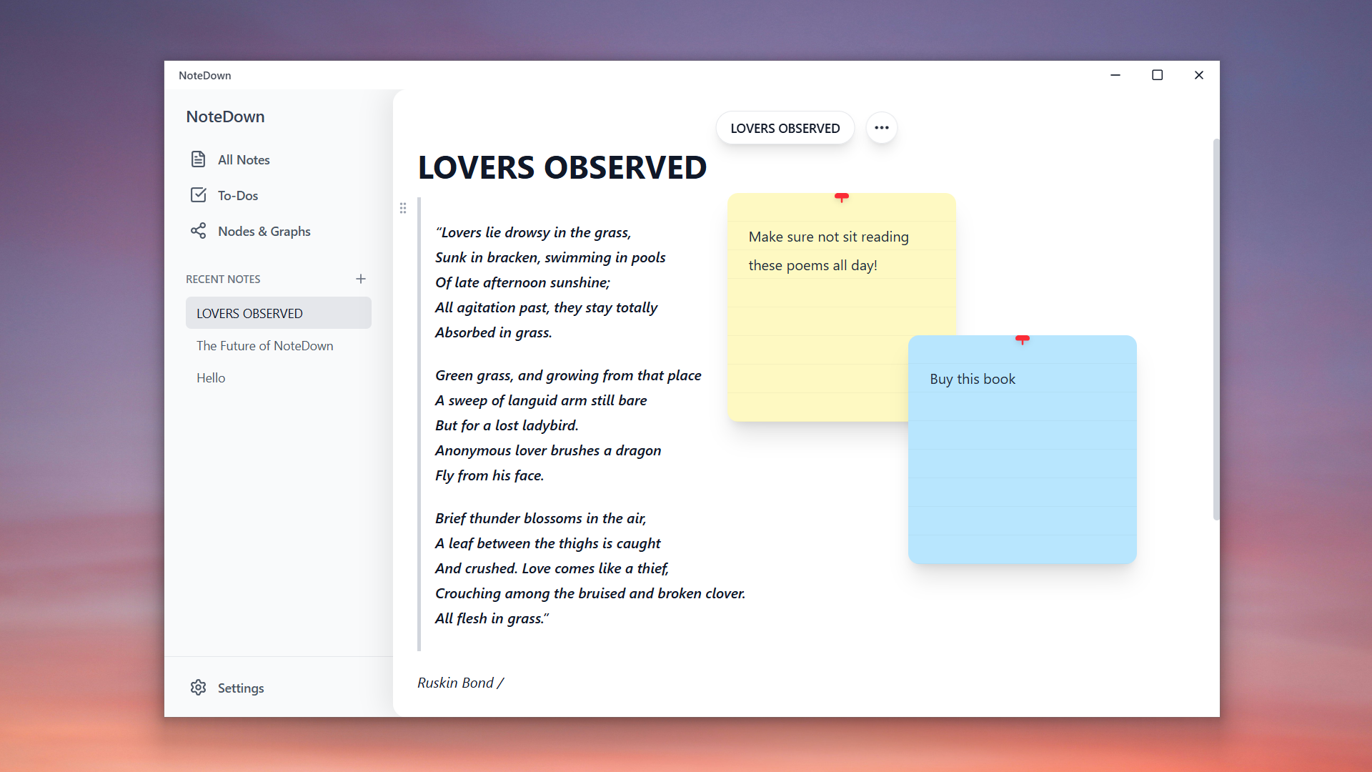 NoteDown gallery image