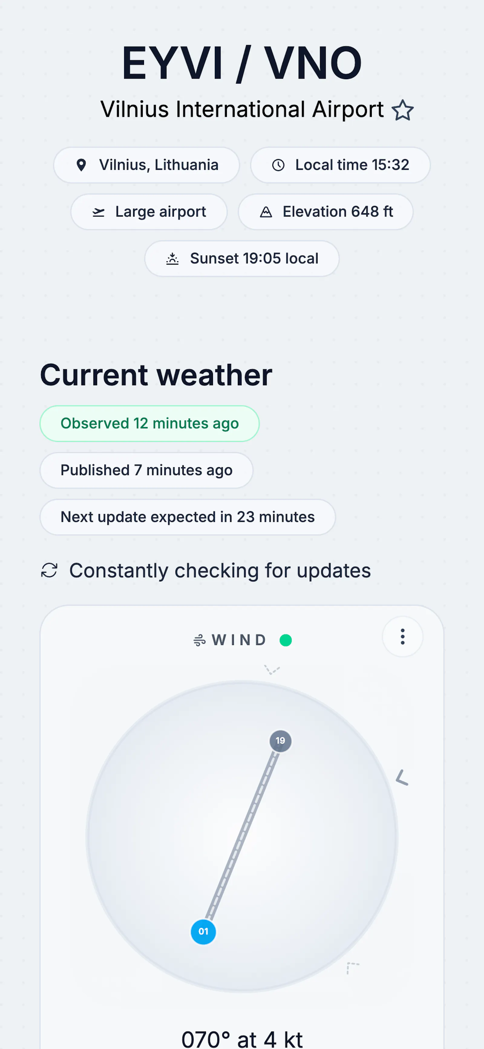 metar.lt screenshot 3