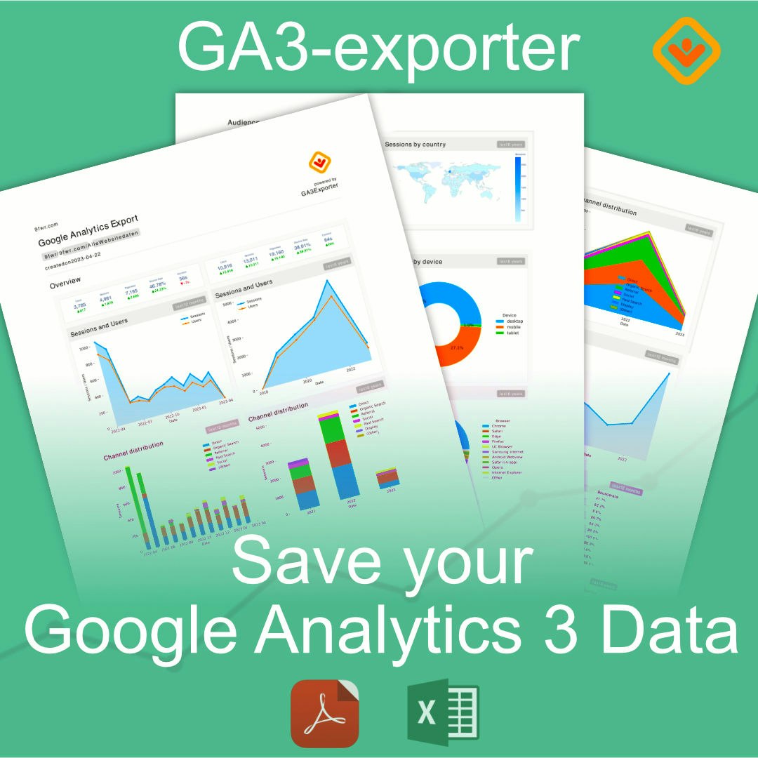 GA3-Exporter - บันทึกข้อมูล Universal Analytics (GA3) ของคุณก่อนที่จะหายไป media 2