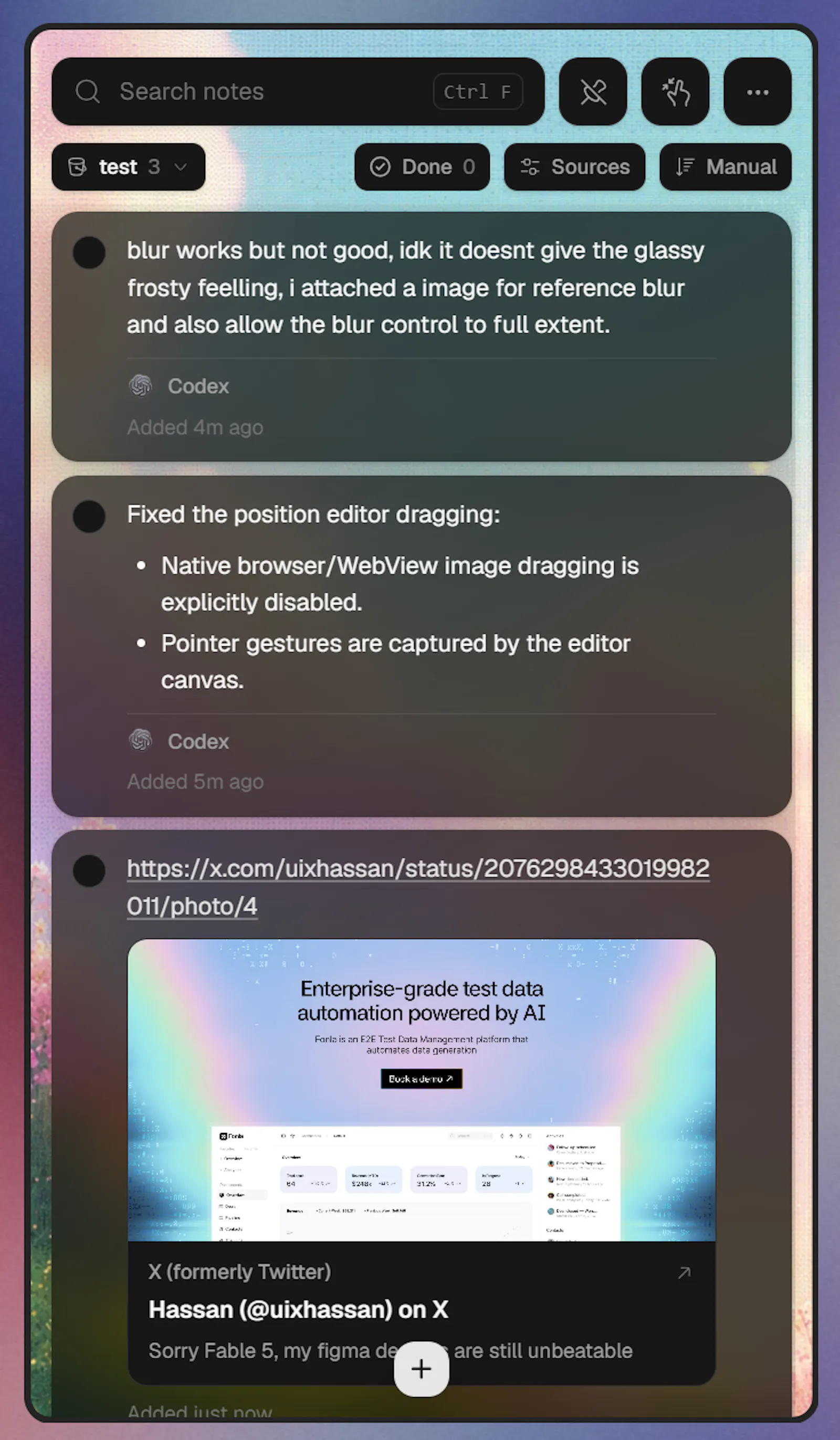 Carbon - a scratchpad app for AI work. screenshot 4