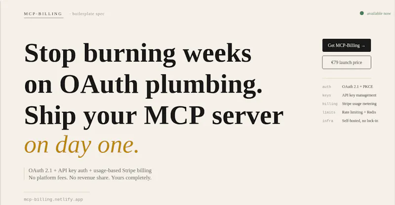 MCP-Billing screenshot 2