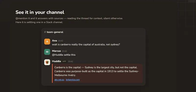 Huddle screenshot 2