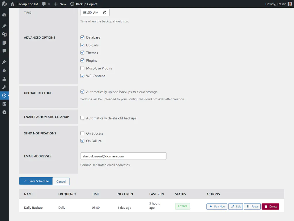 Backup Copilot for WordPress gallery image