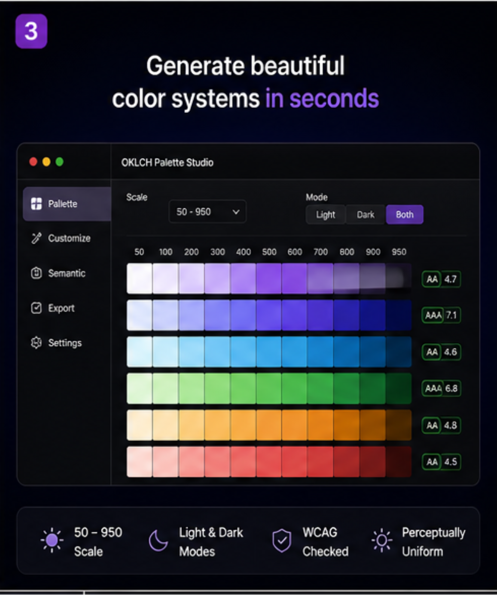 OKLCH Palette Studio for Figma gallery image