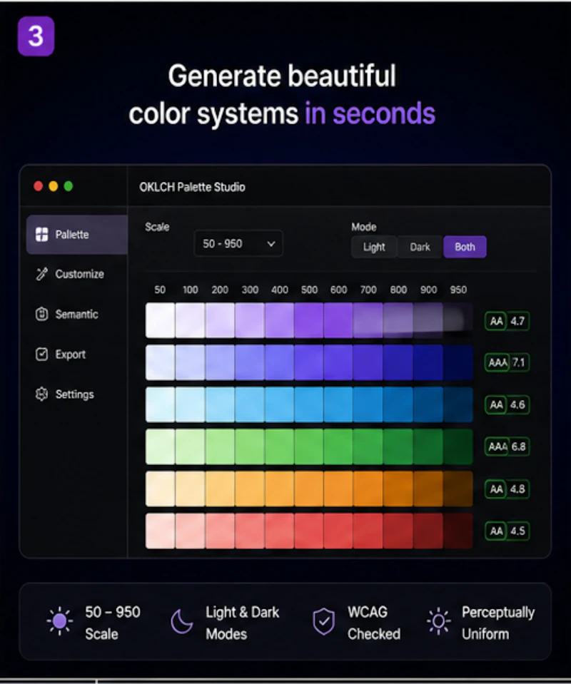 OKLCH Palette Studio for Figma screenshot 3