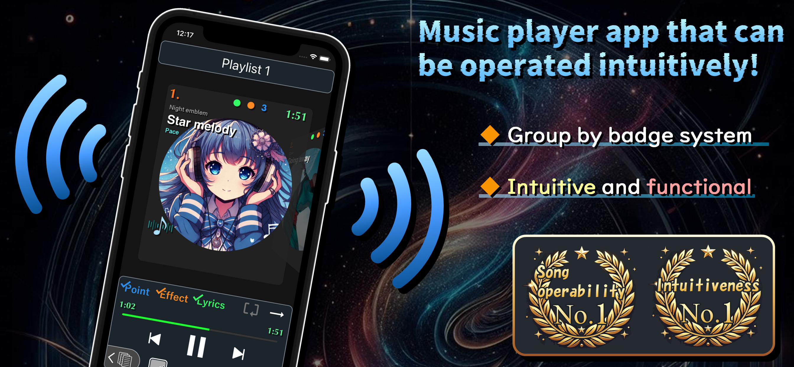 iSoong - Like moving badges - Main product screenshot demonstrating key features and user interface