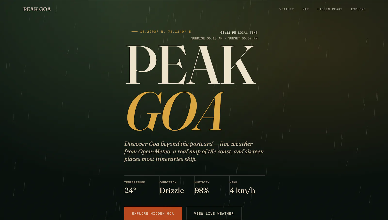 PEAK GOA screenshot 1